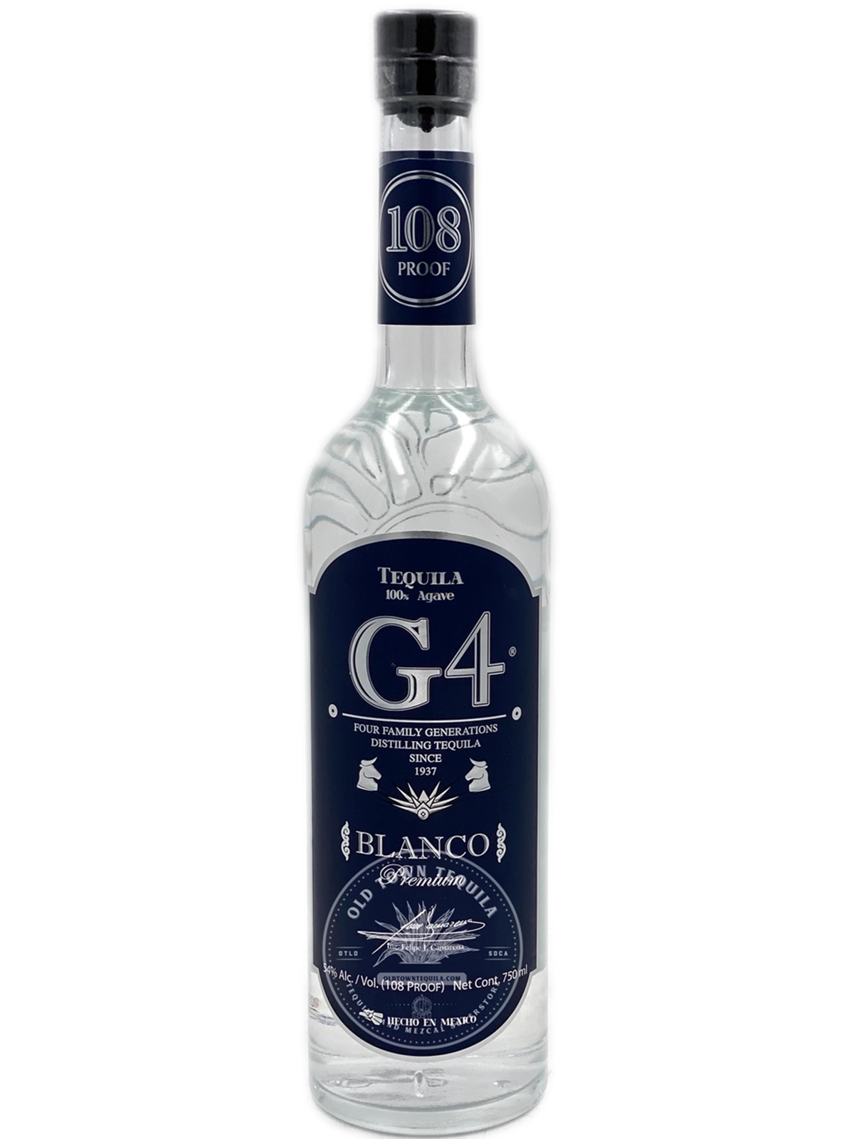 G4 108 High Proof Blanco Tequila 750ml